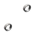 thumbnail image 2 of Sonducket Anillos de hombre exquisito estilo Simple hombre titanio acero anillo moda decoración accesorio joyería decoración Festival regalo Plata 20 mm 2piezas, 2 of 6
