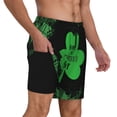 thumbnail image 2 of Balery St Patrick's day Pattern Mens Swim Trunks Swim Shorts for Men Quick Dry Inseam Beach Shorts with Compression Liner Pocket-XX-Large, 2 of 6