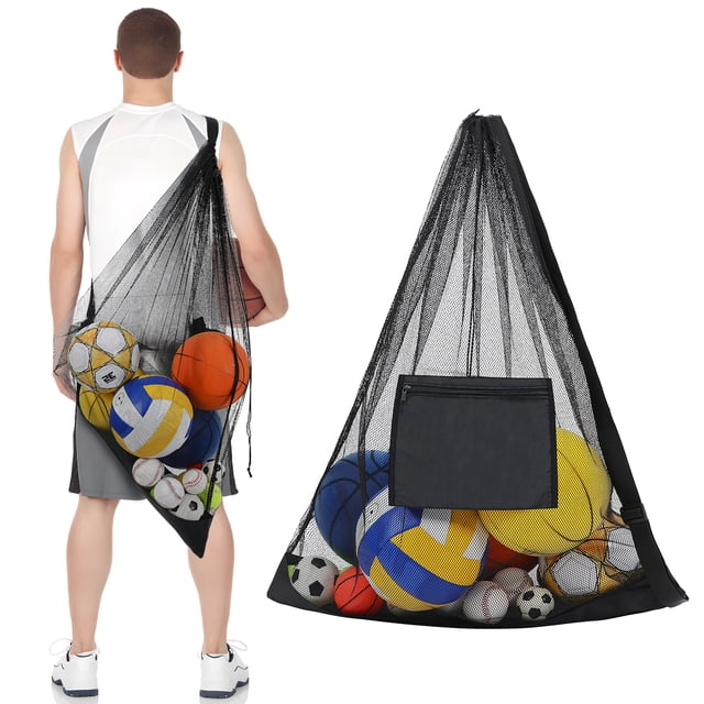 Miangastore 1Set Mesh Ball Bag Canvas Material For Sports Equipment Training And Coaching