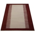 thumbnail image 5 of Rugsotic Carpets Handmade Rugs Hand Woven Kilim Rectangle 10'x16' Cream Wine Wool for Indoor Use, 5 of 5