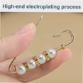 thumbnail image 4 of 80 Counts Pearl Brooch, Fashionable Sweater Shawl Pearl Pin to Enhance Temperament, Suitable for Clothing Decoration Pant Waist Tightener Random Style, 4 of 5