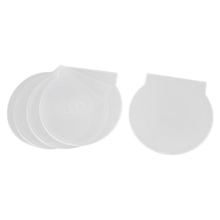 Book Fold Plastic Clear Cd - Unique Bargains 5 Pcs Plastic Slim CD DVD Jewel Cases Storage Holder Clear White