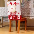 thumbnail image 4 of Nomeni Protection de Meubles Chaise de Noël Chapeau de Père Noël Rouge Housses de Chaise de Noël pour Table de Restaurant de Noël Décoration de Vacances, 4 of 4