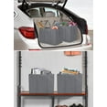 thumbnail image 5 of TSV 5Pcs Reusable Shopping Bags, Large Non-Woven Grocery Storage Bag, 16x10x13", Gray, 5 of 5