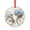 Pattern-4, variant on Vintage Bicycle Blue Hydrangeas Paris Christmas Ornament Holiday Ornaments Decoration for Home Vintage Blue Bike Bicycle with Flowers Ride Round Glass Hanging Ornament