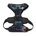 thumbnail image 5 of Lsque Astronaut Helmet Reflections Dog Harness, No-Pull Pet Harness with 2 Leash Clips, Adjustable Soft Padded Dog Vest with Easy Control Handle for Large Dogs-, 5 of 9