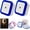 Blue-2PCS, variant on Square Light-Controlled Night Light, 6-Pack Dusk to Dawn Sensor for Bedroom