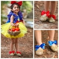 thumbnail image 5 of Charlotte girls big kid gold glitter flats with interchangable satin bow size 7-8Y (3 youth), 5 of 21
