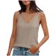 thumbnail image 3 of TaTaai Women's Linen Look V Neck Tank, Strappy Backless Design, Solid Color Sleeveless Top for Summer Fashion Gift, 3 of 6