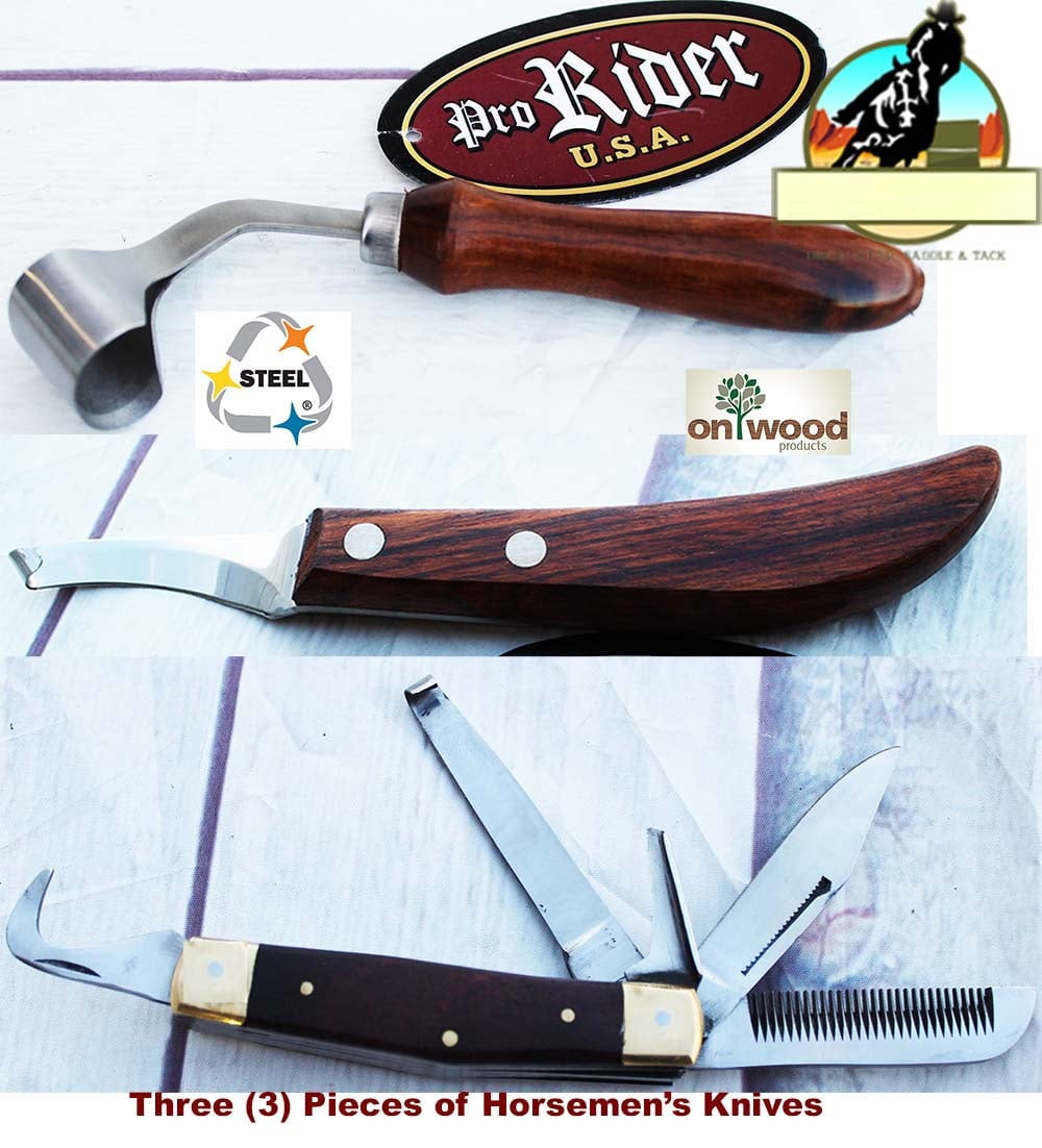 Horse Farrier Tool Kit (3) Grooming Horsemen Hoof Multipurpose 984kn3