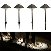 4 Pack 3W LED Outdoor Landscape Light, 12-24V Low Voltage, Waterproof Aluminum Housing, for Outdoor Pathways & Gardens, 4000K Cool White