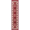 thumbnail image 4 of Well Woven Persia Sarouk Red 2' x 7' Runner Rug Carpet, 4 of 4