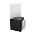 thumbnail image 4 of FixtureDisplays® Wooden Suggestion Box Donation Box Ballot Box Charity Box Fund-raising Box w/ Clear Acrylic Header 19251-BLACK, 4 of 4