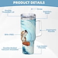 thumbnail image 5 of Haiem dog surfing on surfboard Printed 40OZ Ice Bully With Handle - Portable for Hot & Cold Drinks, Travel, Gym, Home, and Outdoor Activities, 5 of 8