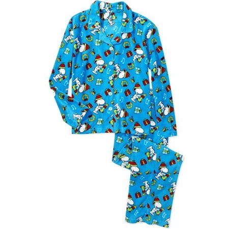 Snoopy Fleece Notch Collar Set