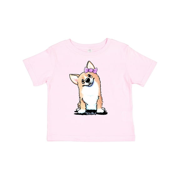 Inktastic Corgi Puppy Girl Boys or Girls Toddler T-Shirt