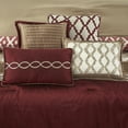 thumbnail image 5 of Lanco Caval Diamond 10 Piece Comforter Set, Burgundy, California King, Fill Polyester, Geometric,Jacquard Home Decor, 5 of 7