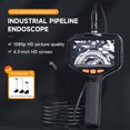thumbnail image 2 of Endoscope Camera with Light, HD 1080P Borescope with 4.3'' Screen 8 Adjustable LED Lights, Inspection Camera with 32.81ft Rigid Cord, 2 of 8
