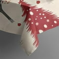 thumbnail image 5 of Beige Christmas Tree Pattern Square Tablecloth,Waterproof Square Table Cover,Wipeable Spillproof Washable Table Cover for Home Kitchen Party Decor 42"X42"(107x107cm), 5 of 6
