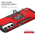 thumbnail image 4 of SunRemex for Samsung Galaxy A15 5G Case with HD Screen Protector & Rotated Ring Kickstand, [2 in 1] Heavy Duty Shockproof Full Body Phone Case for Samsung A15 (Y_Red), 4 of 14
