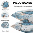 thumbnail image 5 of Throw Pillow Covers 26x26 Inch Set of 2, Sea Turtle Coastal Waterproof Outdoor Pillow Covers, Nautical Summer Beach Coral Ocean Decorative Cushion Pillowcases for Couch, Sofa, Bed, Garden, Patio, 5 of 9