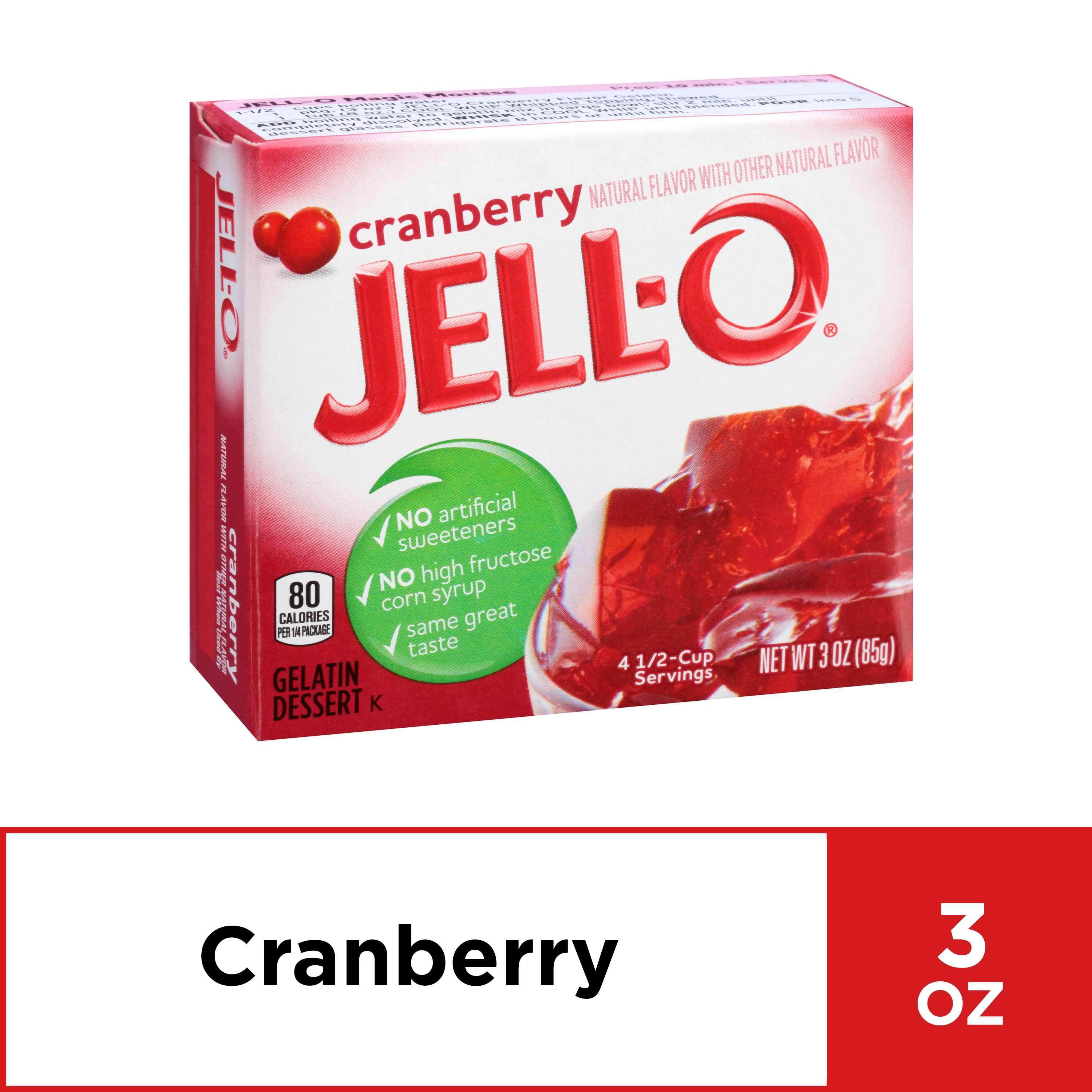 (24 pack) Jell-O Berry Blue Artificially Flavored Gelatin Dessert Mix, 3 oz Box