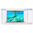 thumbnail image 2 of Open Window to Gorgeous Seashore - Uvre d'Art Moderne sur Toile, 2 of 3