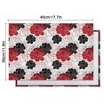 thumbnail image 5 of Pioneer Flower Floral Print Pattern Summer Placemats Table Placemats Set Of 6-Linen Kitchen Washable Placemats Table Mats 12x18 Inch Non-Slip Heat Resistant, 5 of 5