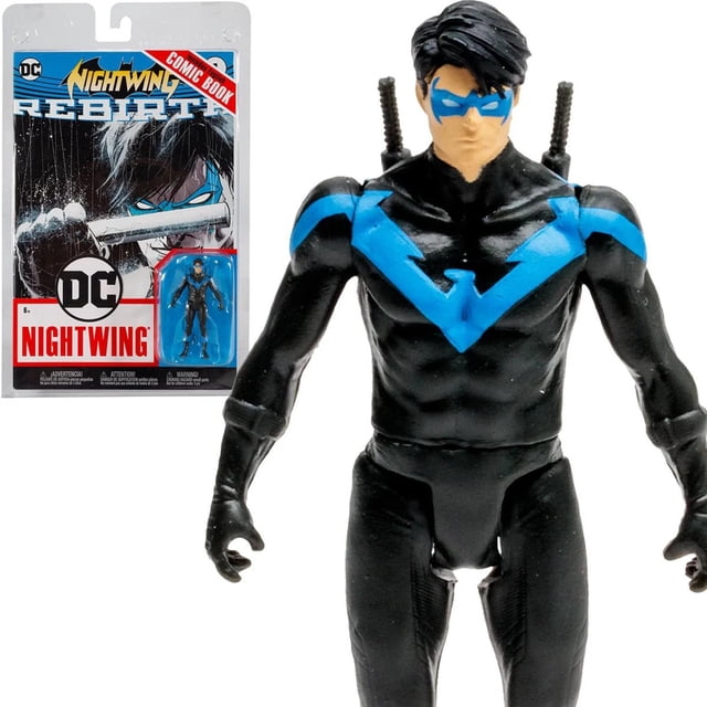 McFarlane Dc Page Punchers: Nightwing Rebirth Num 1 - Nightwing Figura con Comic