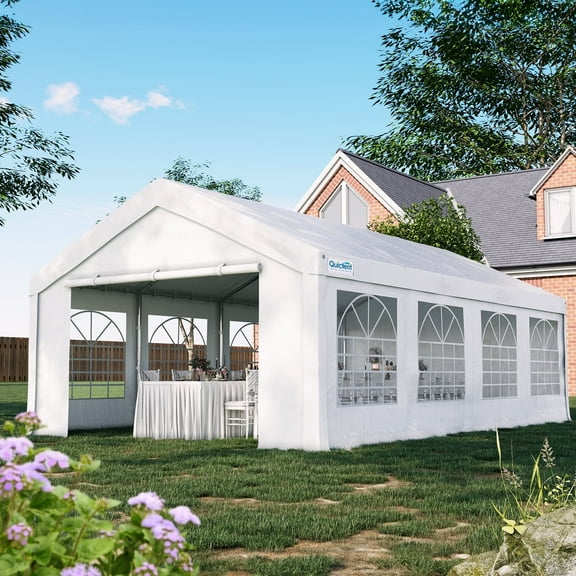 Quictent 13x26ft Party Tent Heavy Duty Outdoor Canopy Tent Carport Wedding Event Shelter BBQ Wedding Tents for Parties with Storage Bags