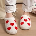 thumbnail image 3 of Zapatillas de moda familiar para hombre y mujer, Sandalias planas cálidas de dibujos animados, bonitas sandalias antideslizantes, zapatos de Navidad para parejas, otoño e invierno, 2024, 3 of 5