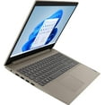 thumbnail image 2 of Lenovo Ideapad 3 Laptop, 15.6" HD Touchscreen, 11th Gen Intel Core i3-1115G4 Processor, 12GB DDR4 RAM, 512GB PCIe NVMe SSD, HDMI, Webcam, Wi-Fi 6, Bluetooth, Windows 11 Home, Almond, 2 of 5
