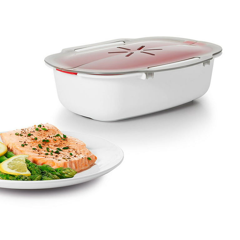 Plastic Microwave Steamer With Lid, Double-layer Food-grade Microwave Oven  Heating Steamer, Household Water Special High-temperature-resistant  Container, Dish Steamer, Steaming Box, Steaming Grid, Kitchen Tools - Temu  United Arab Emirates