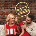 thumbnail image 3 of VONKY Hamburger Neon Sign LED Neon Light Wall Decor for Restaurant, 3 of 6