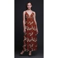thumbnail image 4 of Bimba Robe Longue d'Été Sans Manches à Imprimé Teinture sur Nœuds Décontractée Maxi de Plage pour Femmes - X-Grand, 4 of 5