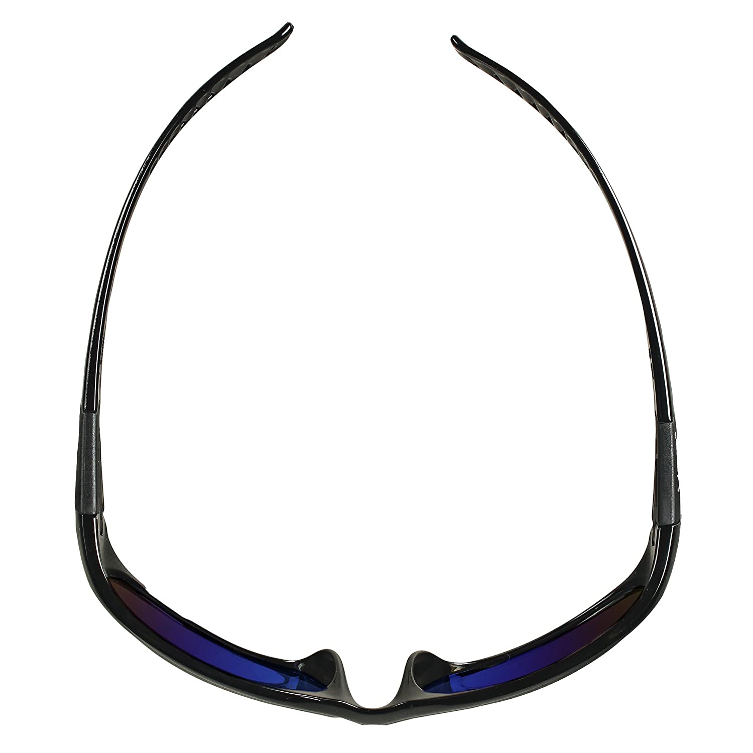 V40 Hellraiser* Safety Eyewear, Blue Mirror Lens, Anti-Scratch, Black Frame - image 4 of 5
