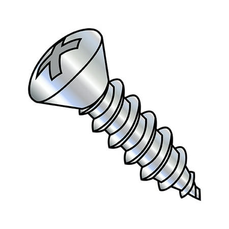 

10-16X1 1/2 Phillips Oval Self Tapping Screw Type AB Fully Threaded Zinc (Pack Qty 4 000) BC-1024ABPO