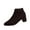 Black, variant on Women's Pointed Toe Plus Size Heel Ankle Boots Fall And Winter Style Comfortable Height-Boosting Short Ankle Boots Black 6
