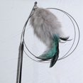 thumbnail image 2 of Cat Wand Suction Cup - Faux Feather Long Kitten Teaser Wand Pet Interactive Toy, 2 of 3