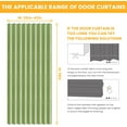 thumbnail image 2 of 100% Blackout Magnetic Door Curtain Accordion Doors Interior Folding Closet Door Curtain Invisible Applicable Bedroom Room Living Room Doorway （Green 42" W x 78" L 1 Panel, 2 of 16