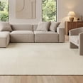 thumbnail image 1 of Area Rug Bedsure de lana sintética, 140 x 200 cm, para sala de estar, color crema, 1 of 8