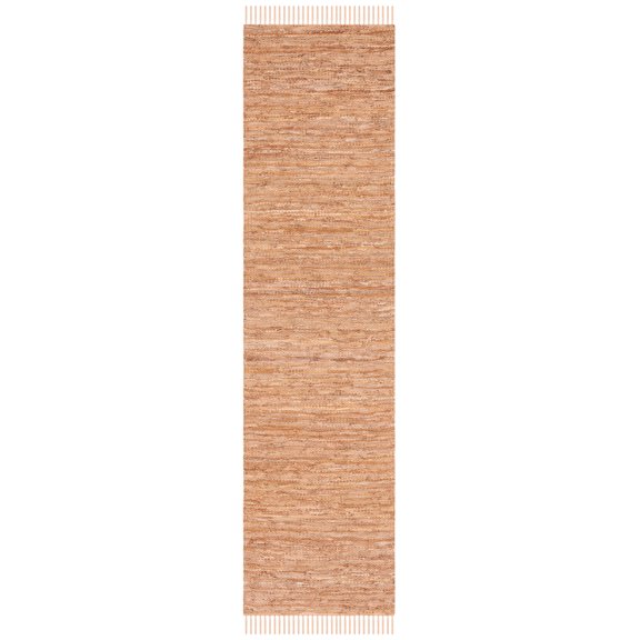 SAFAVIEH Vintage Leather Christal Solid Runner Rug, Light Gold, 2'3" x 9'