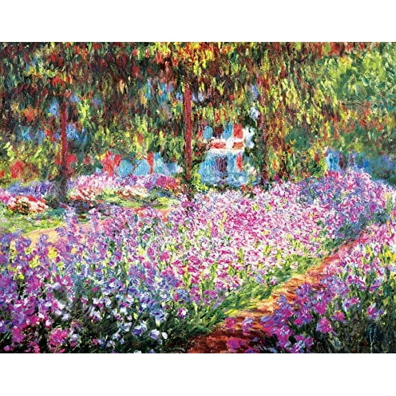 Garden at Giverny by Claude Monet - Art Print/Poster 11x14 inches