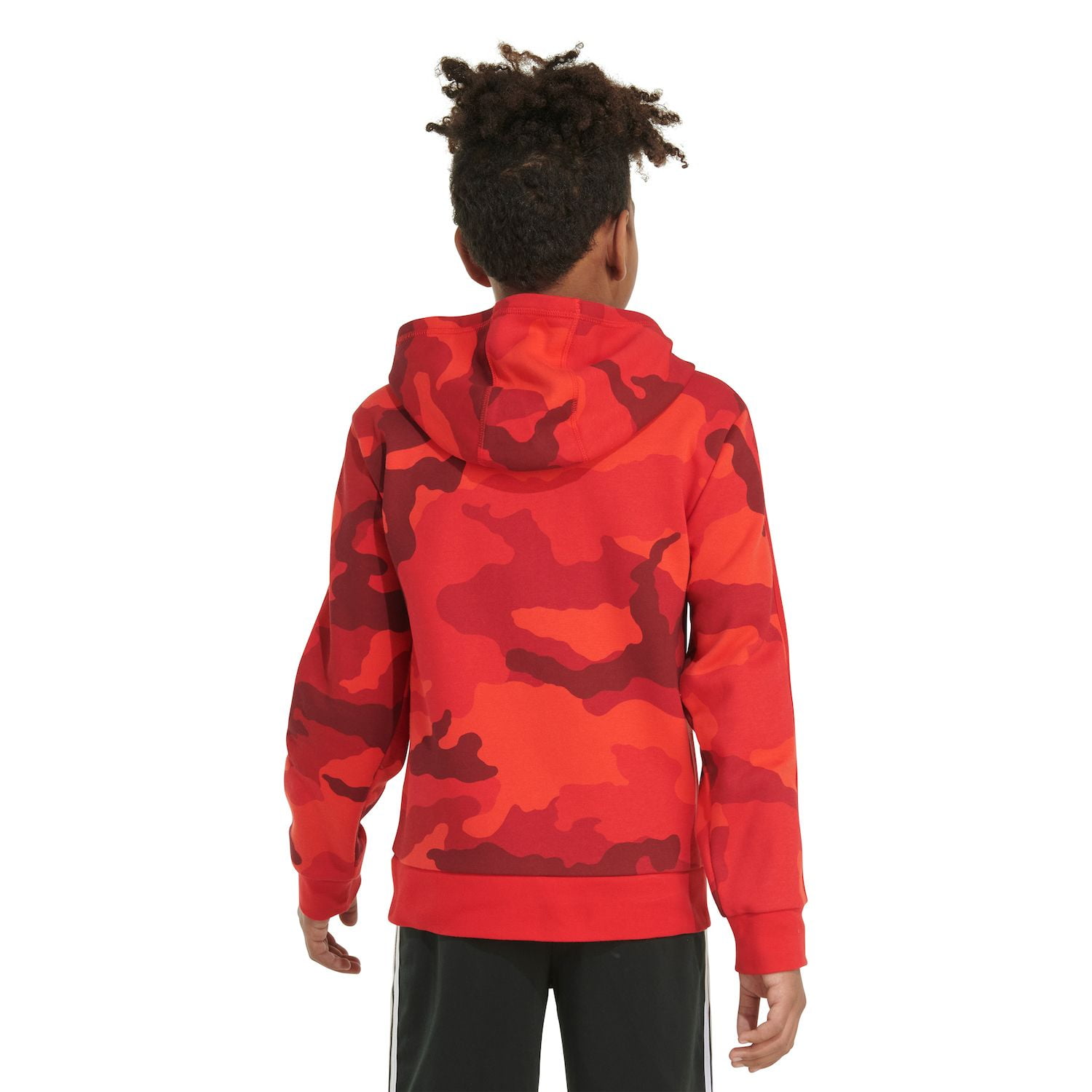 nike camo hoodie red