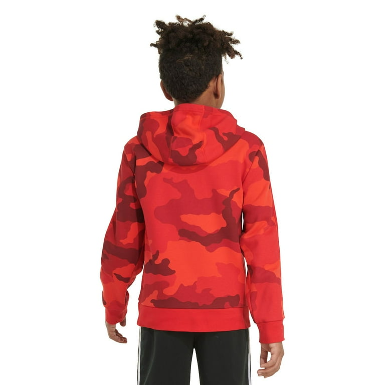 Adidas red blue camo hoodie hotsell