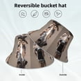 thumbnail image 2 of Sikiie Funny Horse Faces Expressions Reflective Double-Sided Bucket Hat, Sun Hat, for Gardening, Beaching, Camping, Hiking, Fishing, 2 of 6