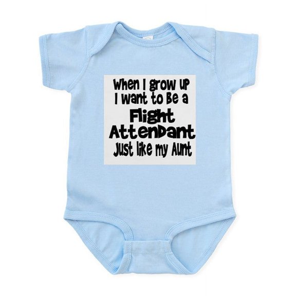 CafePress - WIGU Flight Attendant Aunt Infant Bodysuit - Baby Light Bodysuit, Size Newborn - 24 Months