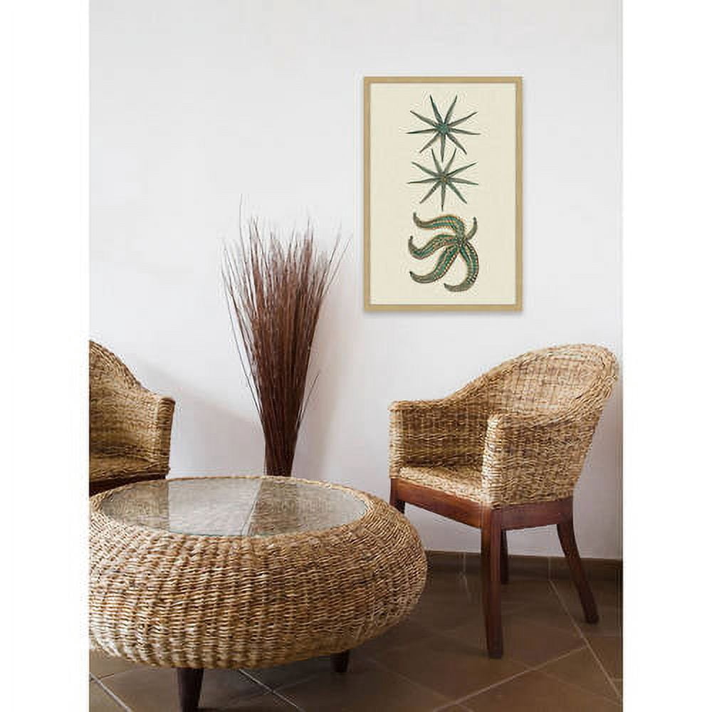 Marmont Hill "Green Starfish" Framed Painting Print