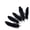 Black, variant on Zucker Feather Products Loose Goose Satinettes Dyed Feathers - 4.5-6" - Black