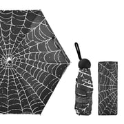 Web Umbrellas for Sun Auto Open Close UV50+ Waterproof 5-Fold Compact Fiberglass Frame